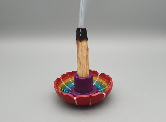 Handgefertigter Lotus-Räucherstäbchenhalter Palo Santo Stäbchen 10x3cm