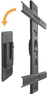 Brateck LP69-46F Βάση Τηλεόρασης Τοίχου έως 80" και 50kg Ασημί