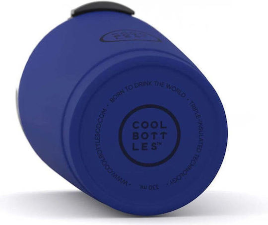Cool Bottles Μπουκάλι Θερμός Ανοξείδωτο 330ml Έντονο Μπλε