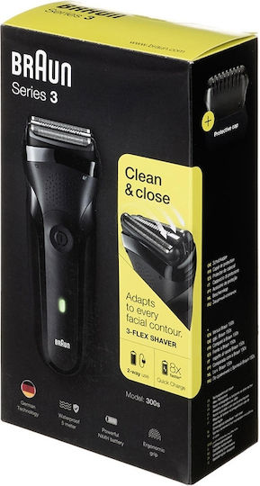 Braun Series 3 300S Περιστρεφόμενη Ξυριστική Μηχανή Προσώπου Επαναφορτιζόμενη
