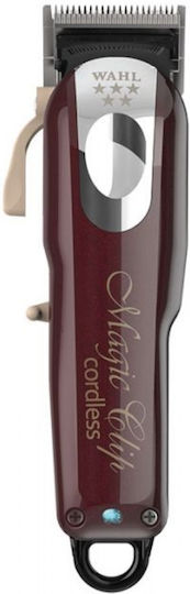 Wahl Professional Magic Clip Cordless 5 Star Series Professional Hair Clipper Red 08148-016