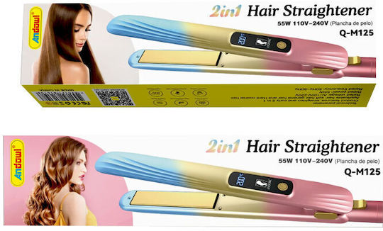 Andowl Q-M125 Hair Straightener with Ceramic Plates
