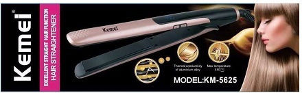 Kemei KM-5625 Πρέσα Μαλλιών με Κεραμικές Πλάκες