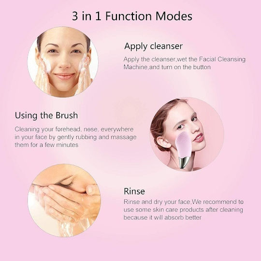 Br-020 Cleansing Silicone Facial Cleansing Brush Green t02115678-1