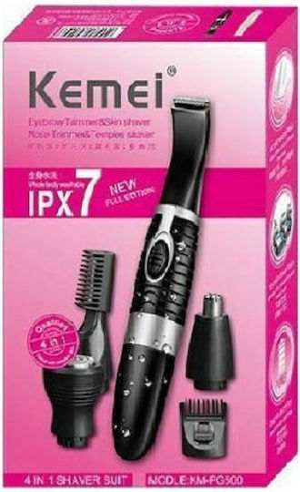 Kemei Trimmer Μηχανή Μαύρη KM-PG500