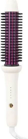 Andowl Ceramic Electric Brush with Air for Straightening and Curls
