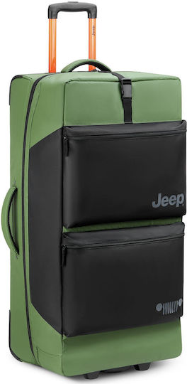 Delsey Jeep Σακ Βουαγιάζ 96lt Elm Green με Ρόδες Υφασμάτινο Μ82xΠ34xΥ41.5εκ.
