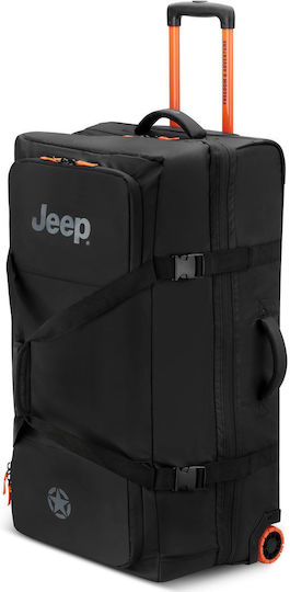 Delsey Jeep Sack Voyage 92lt Black with Wheels Fabric L82xW34xH41.5cm