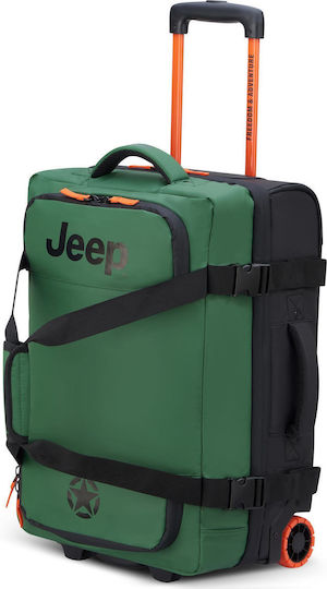 Delsey Jeep Сак Вояж 38лт Elm Green с колела Текстилен Д55xШ25xВ35см.