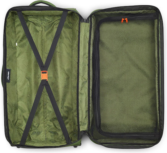 Delsey Jeep Reisetasche 64Es Elm Green mit Rädern Stoff L73xB30xH36.5cm