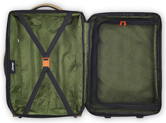 Delsey Jeep Sack Voyage 37lt Warm Sand with Wheels Fabric L55xW25xH37cm