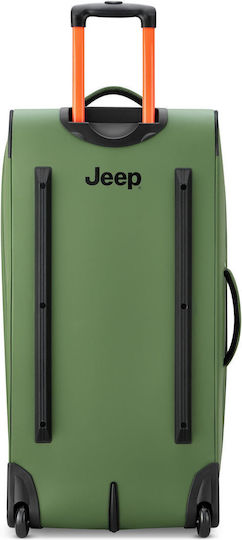 Delsey Jeep Σακ Βουαγιάζ 96lt Elm Green με Ρόδες Υφασμάτινο Μ82xΠ34xΥ41.5εκ.