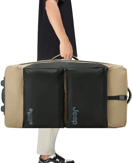 Delsey Jeep Reisetasche 96Es Warm Sand mit Rädern Stoff L82xB34xH41.4cm