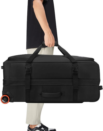 Delsey Jeep Sack Voyage 92lt Black with Wheels Fabric L82xW34xH41.5cm
