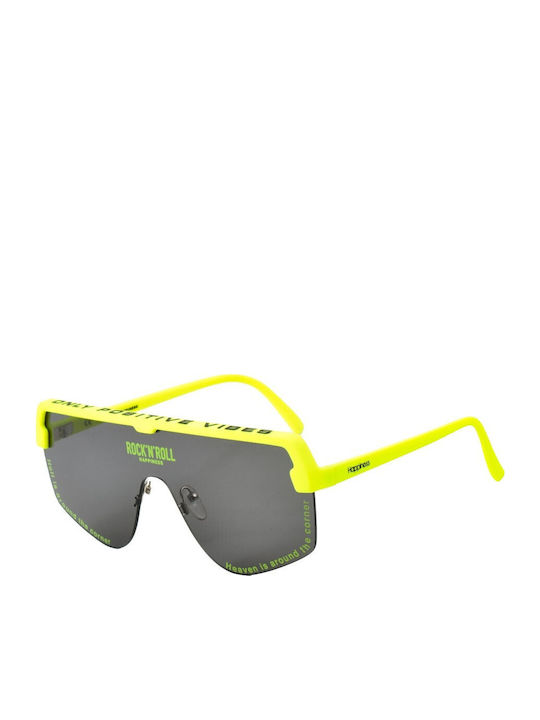 Sting Unisex Sonnenbrille mit Grün Kunststoff Gestell und Gray Linse