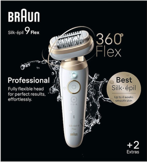 Braun Silk Epil 9 Flex Epilator Machine Epilator for Face & Body SES9-011/3D