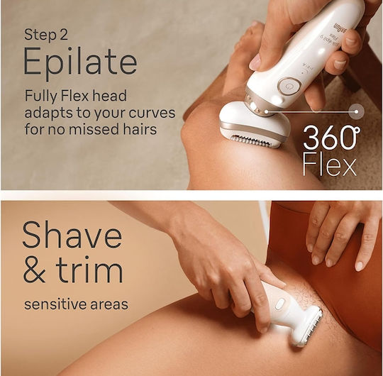 Braun Silk Epil 9 Flex Epilator Machine Epilator for Face, Body & Bikini