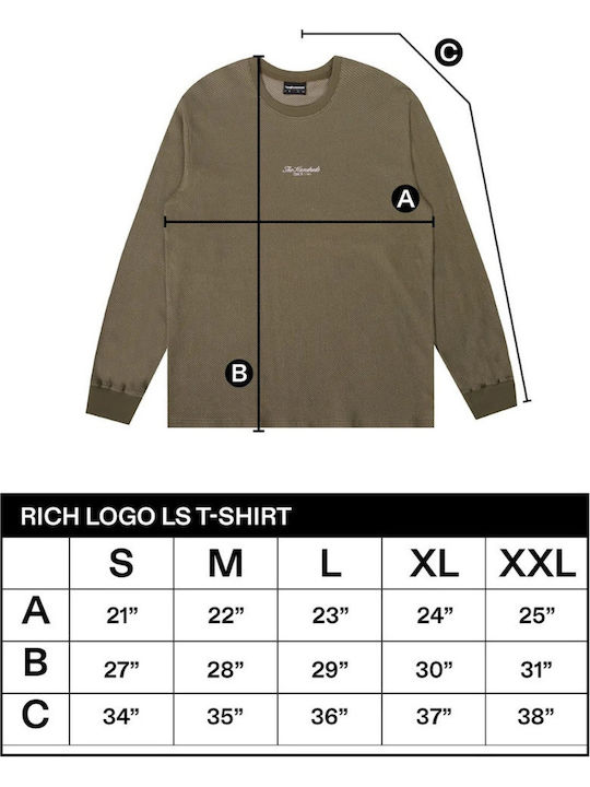 Langarmbluse Khaki