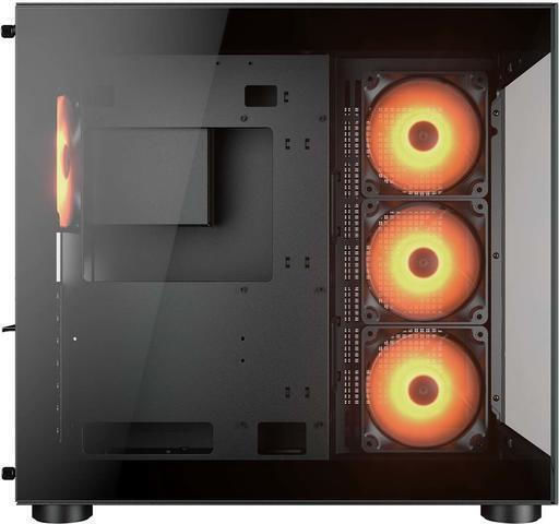 Cougar FV150 RGB Gaming Midi Tower Κουτί Υπολογιστή με Πλαϊνό Παράθυρο Μαύρο
