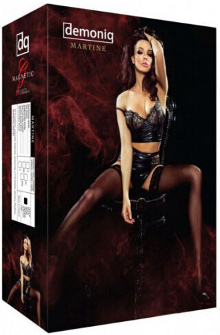 Demoniq Bra Sexy Σετ Εσωρούχων με Δαντέλα Μαύρο