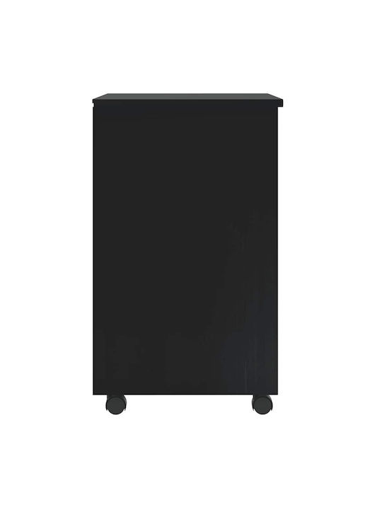 Office Storage Solid Wood Drawer with Wheels & Drawers Natural L53xW39xH65.5cm