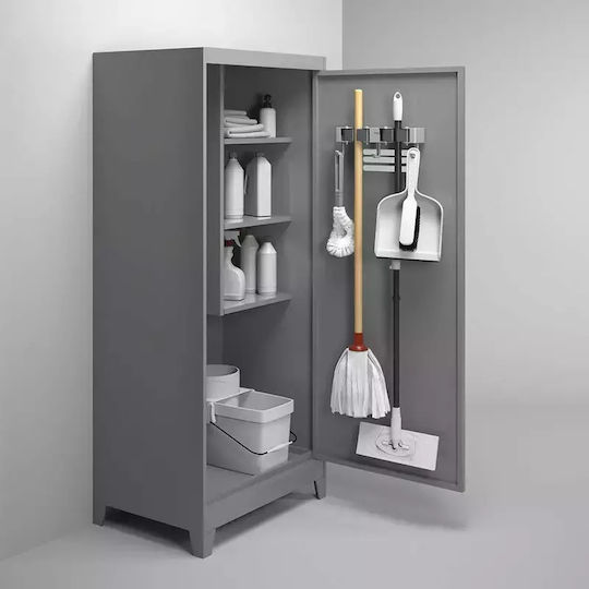 Wall Mount for Brooms and Mops Plastic 21.5 X 6 X 6.5 Cm Hang-up 2 Metaltex 294900