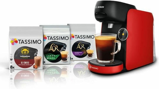 Bosch Pod Coffee Machine Tassimo Pressure 15bar Red