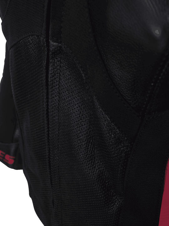 Femeiesc Geacă de motocicletă De piele Waterproof Black Pink