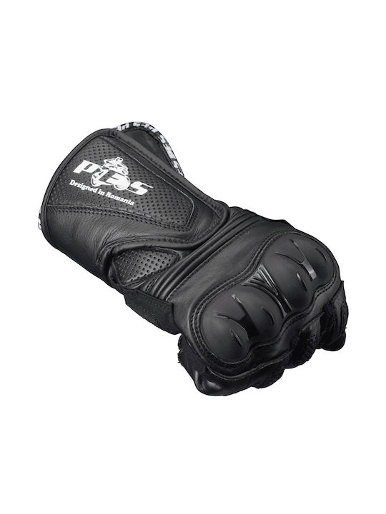 Winter Herren Motorradhandschuhe Leder Schwarz