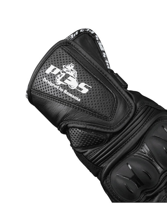 Winter Herren Motorradhandschuhe Leder Schwarz