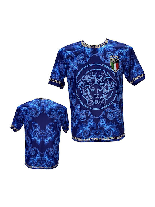 Men's Football Jersey Italy National Team Blue Light Blue No Name Special Edition 8913-02