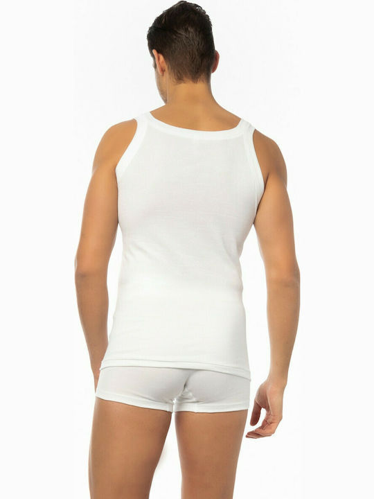 Minerva Men's Undershirt Sleeveless White