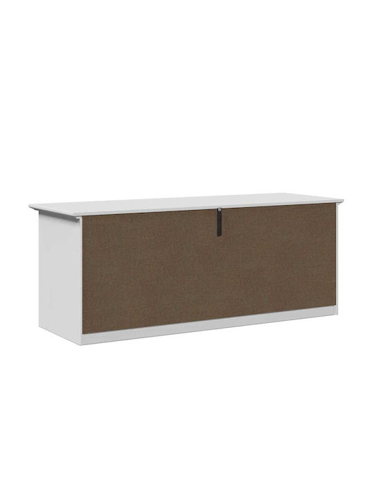 Mobilier de Intrare cu Dulap pentru Pantofi & Bancă Alb 114x40x45cm