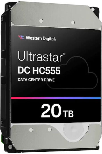 Western Digital Ultrastar HC555 20TB HDD Σκληρός Δίσκος 3.5" SAS 3.0 7200rpm με 512MB Cache για Server 0B48724
