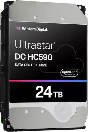Western Digital DC HC590 24TB HDD Σκληρός Δίσκος 3.5" SATA III 7200rpm για NAS / Server 0F59373