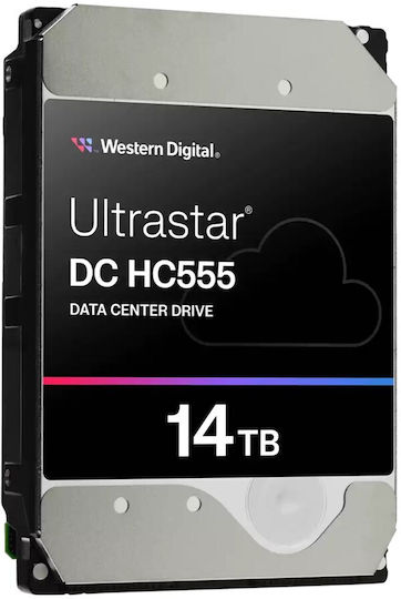 Western Digital Ultrastar DC HC555 14TB HDD Festplatte 3.5" SAS 3.0 7200Umdrehungen pro Minute mit 512MB Cache für NAS / Server / Blockflöte 0B48721