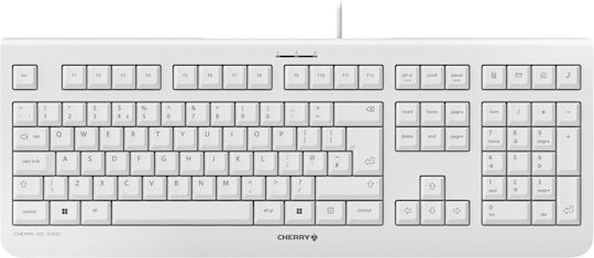 Cherry KC 1000 Nur Tastatur Englisch UK Pale Gray