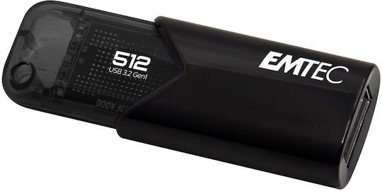 Emtec Click Easy 512GB USB 3.2 Stick Black