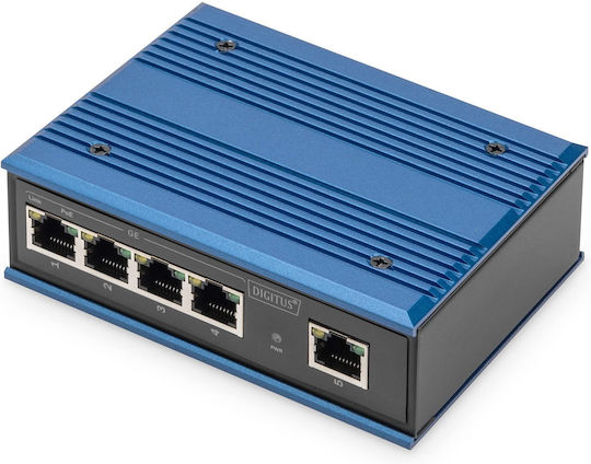 Digitus DN-651120 Unmanaged L2 PoE+ Switch with 4 Gigabit (1Gbps) Ethernet Ports