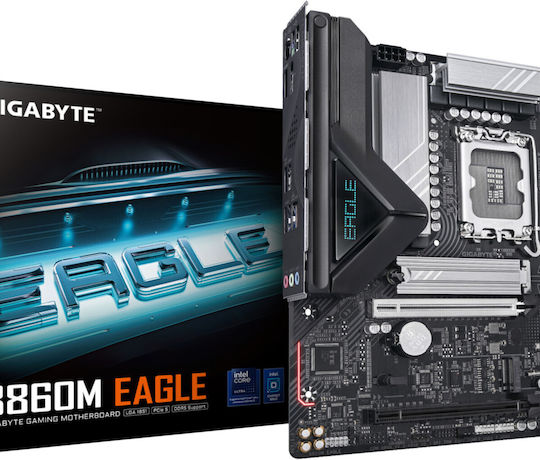 Gigabyte B860M Eagle Motherboard Micro ATX with Intel 1851 Socket