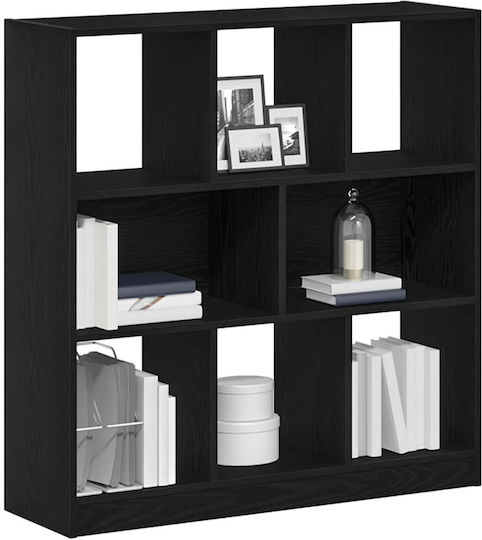 Bibliothek Schwarz Eiche 97.5x29.5x100cm