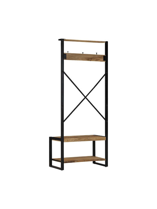 Eingangsmöbel mit Garderobe & Schuhschrank Coffee 80x40x190cm