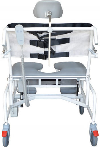 HMN M2 200 KG Wide El-Tip Αναπηρικό Αμαξίδιο Μπάνιου 56cm 310218 Λευκό