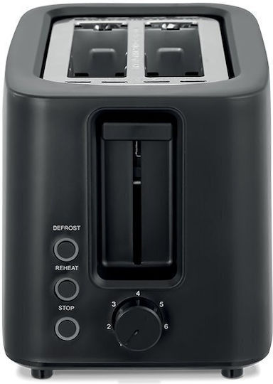 Life Crunchy Φρυγανιέρα 2 Θέσεων 750W Μαύρη