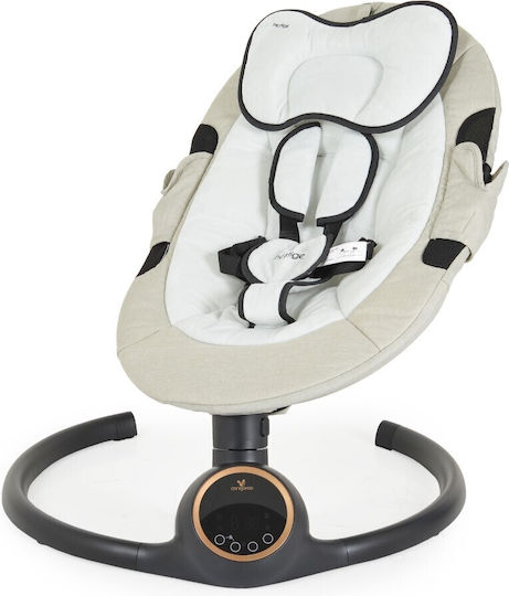 Cangaroo Elektrisch Baby Relax Schaukel Prestige mit Musik Light Grey