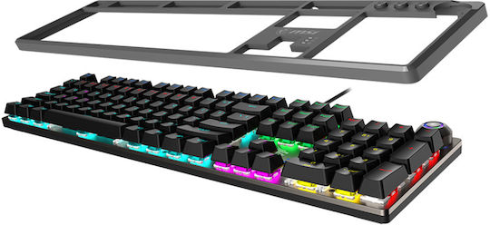MSI Forge GK310 Gaming Μηχανικό Πληκτρολόγιο με Custom Red διακόπτες και RGB φωτισμό (Αγγλικό US)