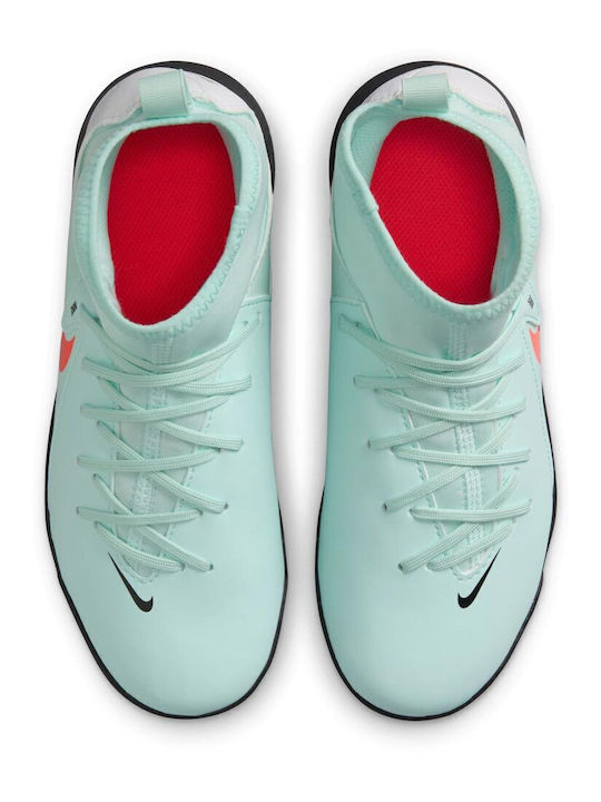 Nike Jr Phantom TF Παιδικά Ποδοσφαιρικά Παπούτσια με Σχάρα Τιρκουάζ