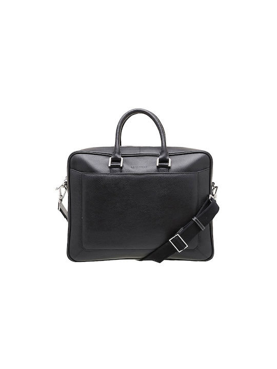 Le Tanneur Leather Business Bag TBN 4011 Black