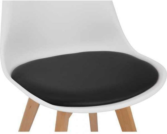 Столички Трапезария от полипропилен White With Black 2бр 49x43x82бр