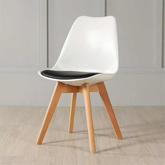 Столички Трапезария от полипропилен White With Black 2бр 49x43x82бр